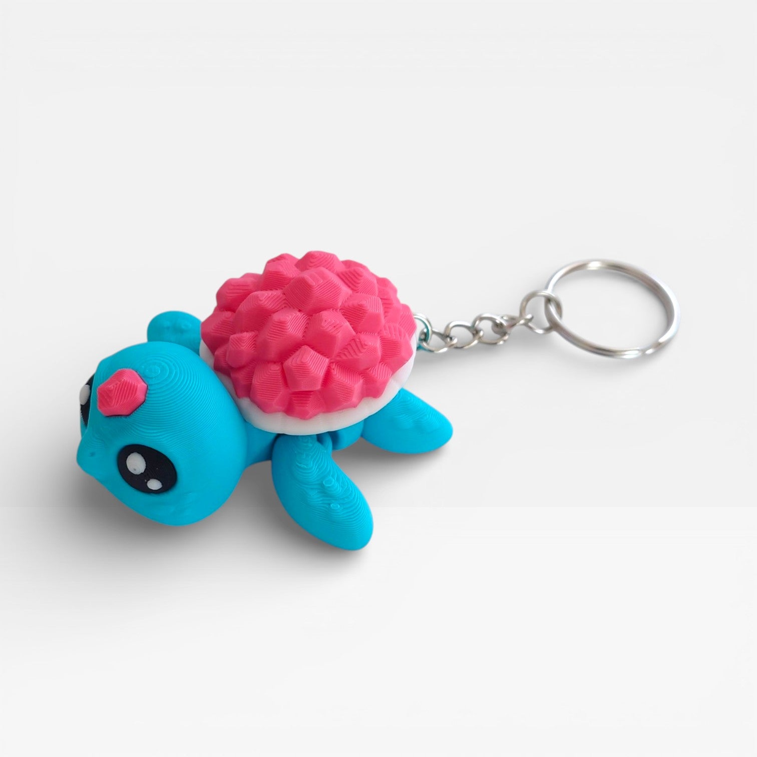 3D printed turtle keychain