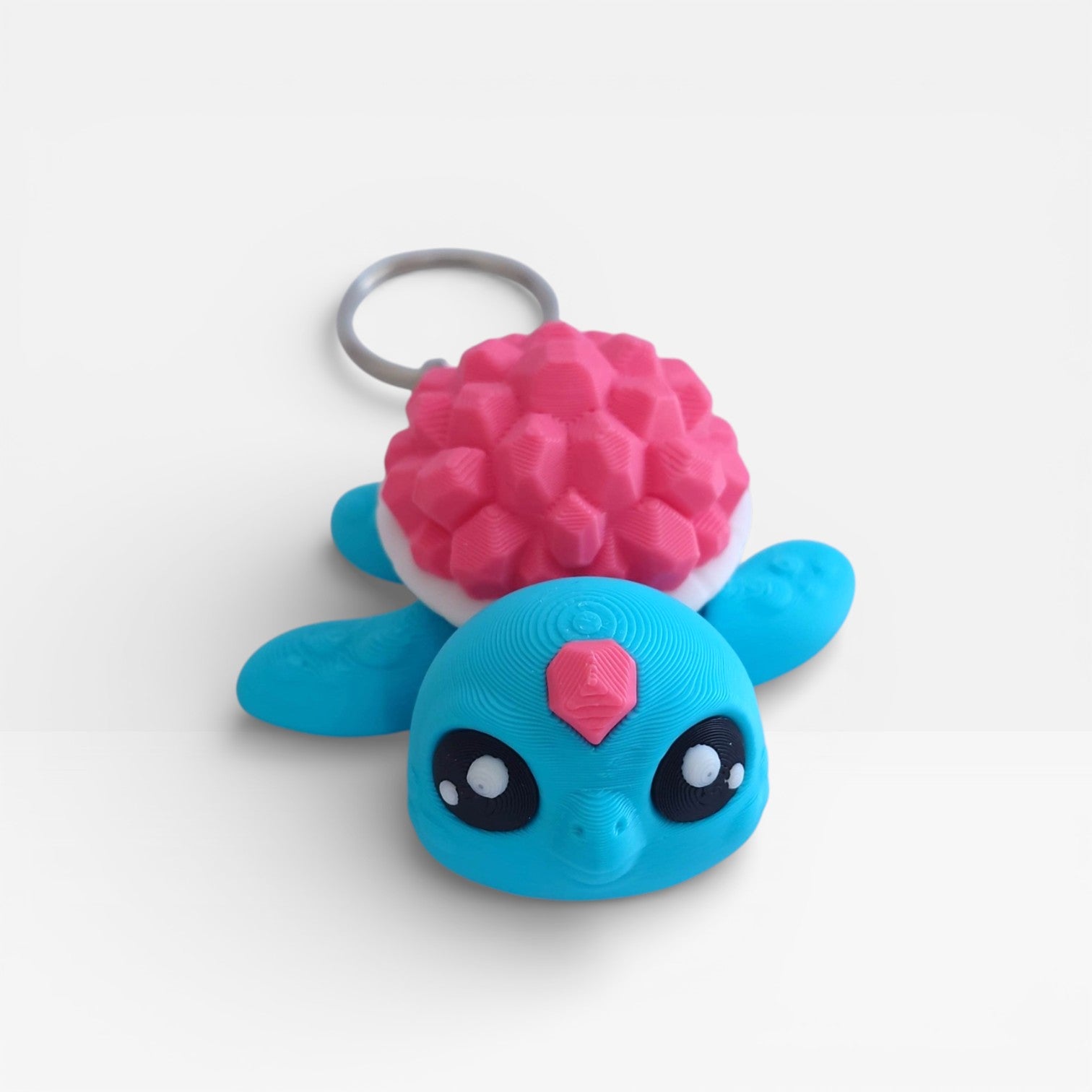 3D printed turtle keychain