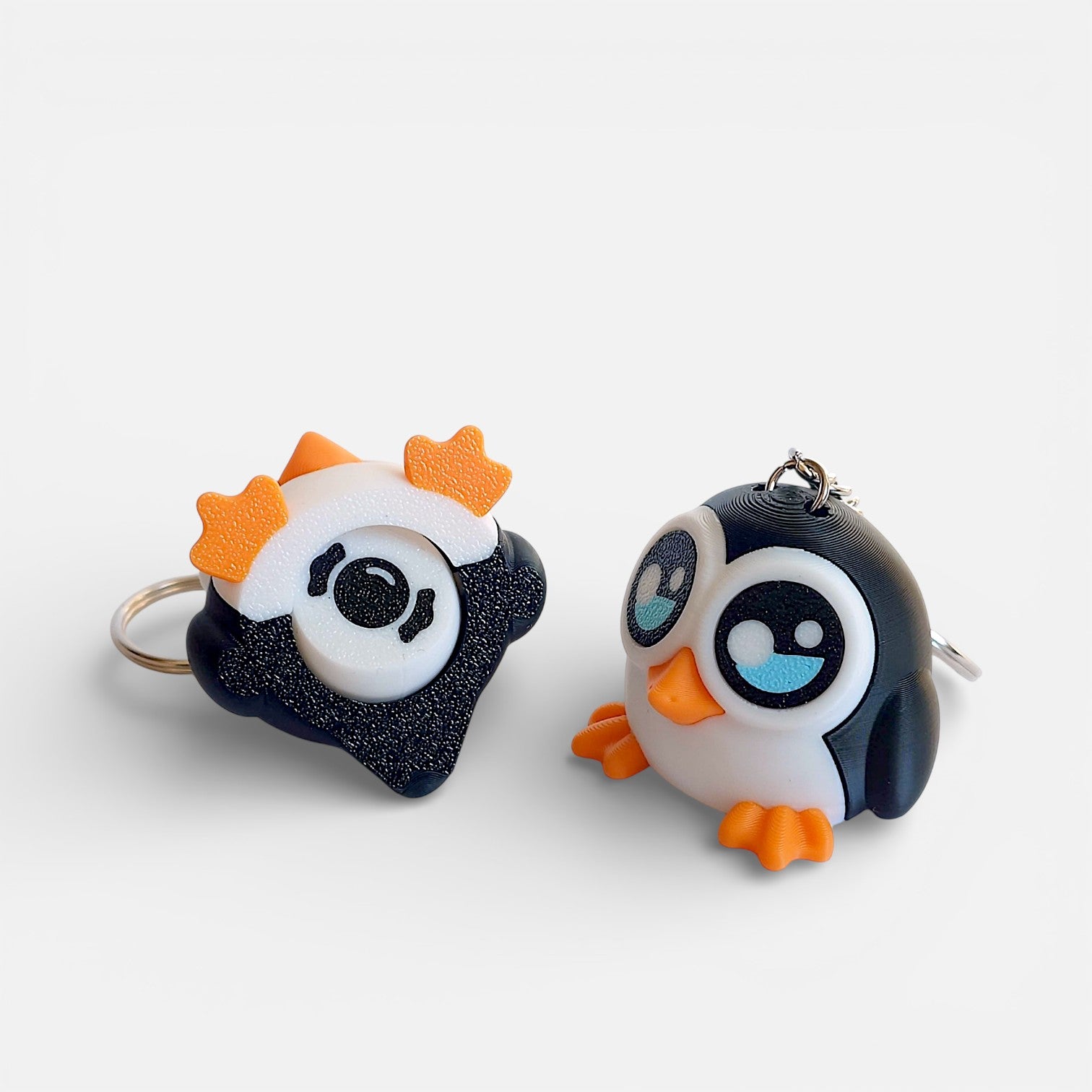 3D printed penguin – pendant with a spinner