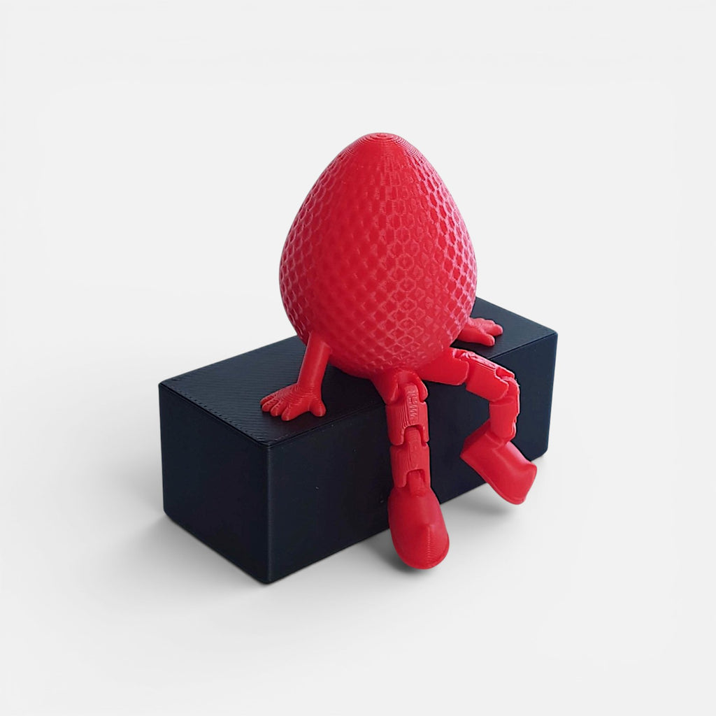 3D printed egg person – a toy with legs