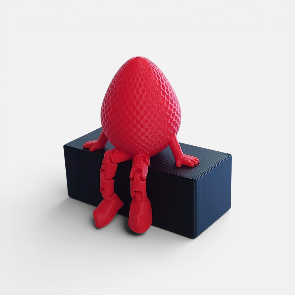 3D printed egg person – a toy with legs