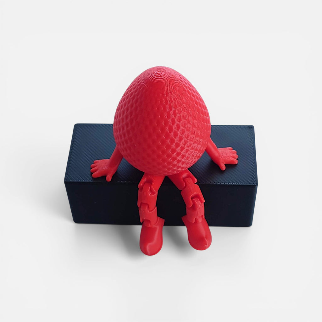 3D printed egg person – a toy with legs