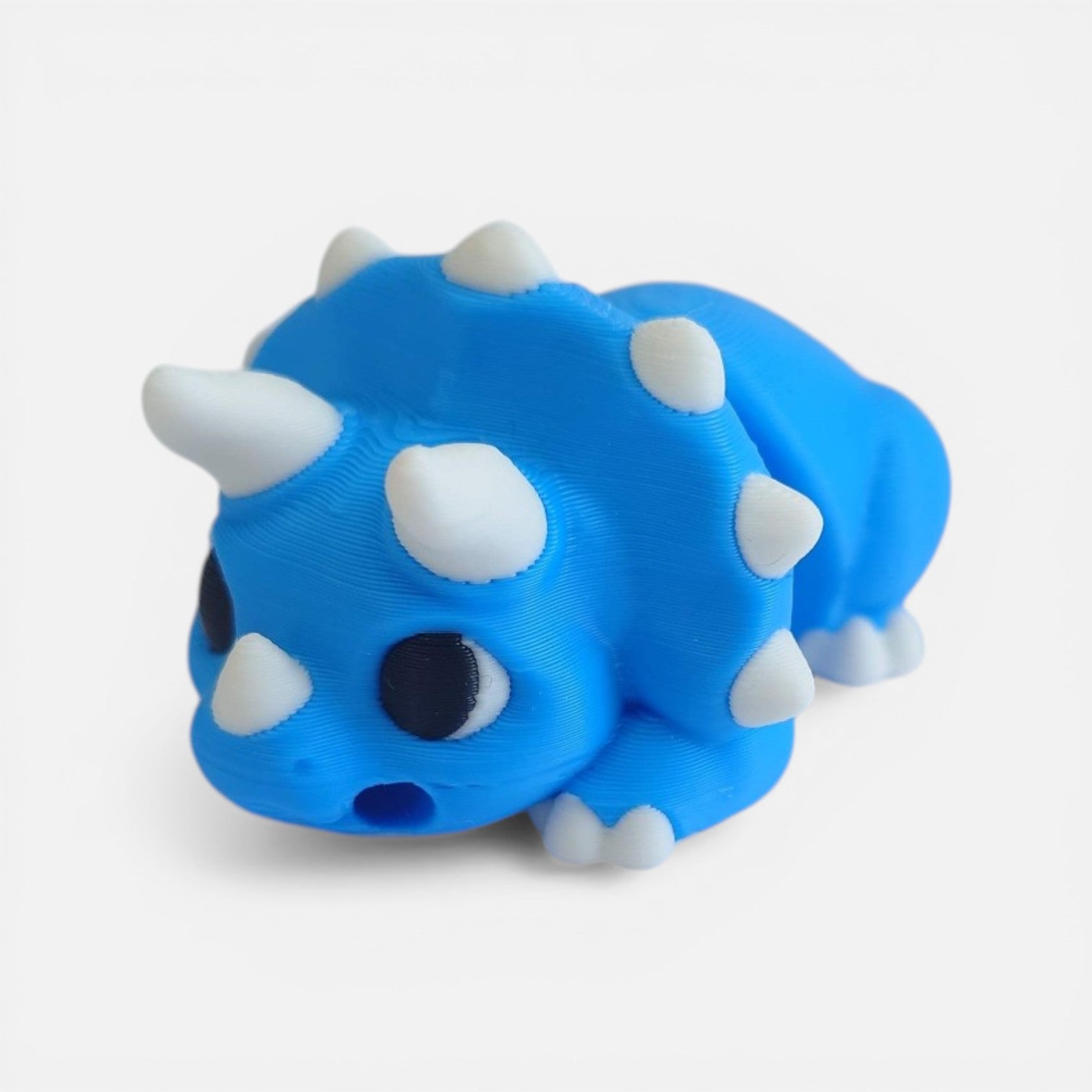 3D Printed Blue Triceratops