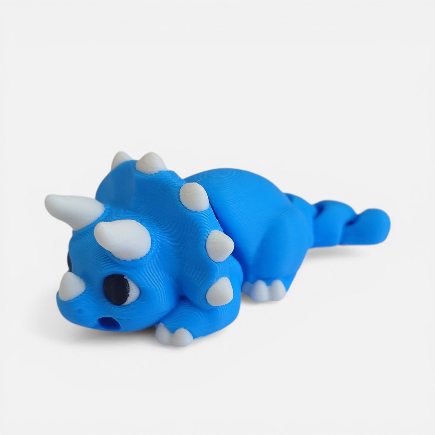 3D Printed Blue Triceratops