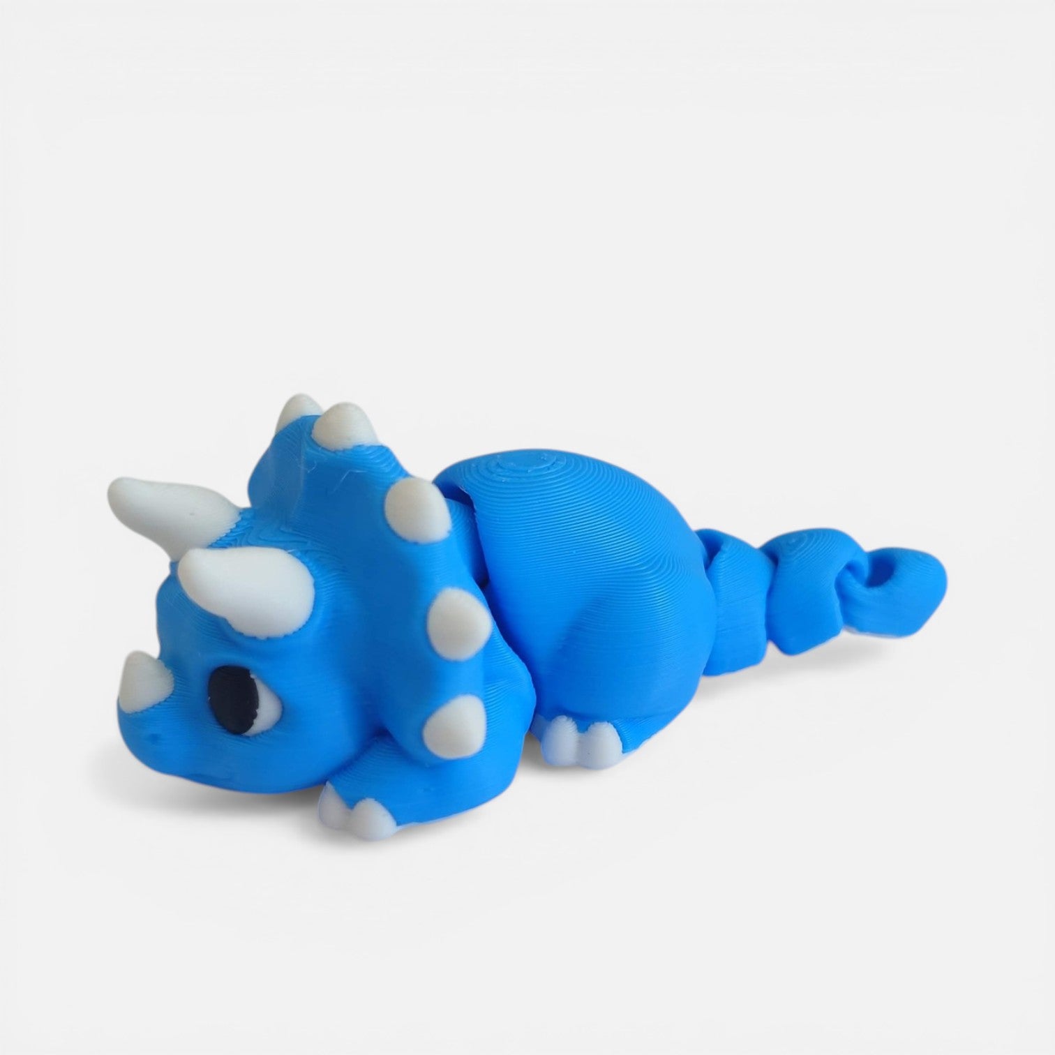 3D Printed Blue Triceratops