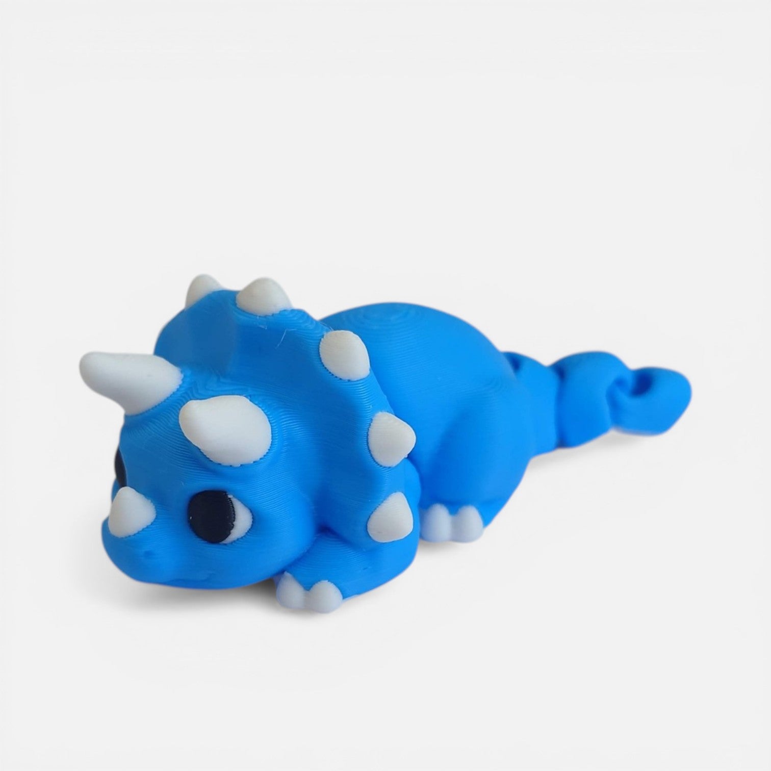 3D Printed Blue Triceratops