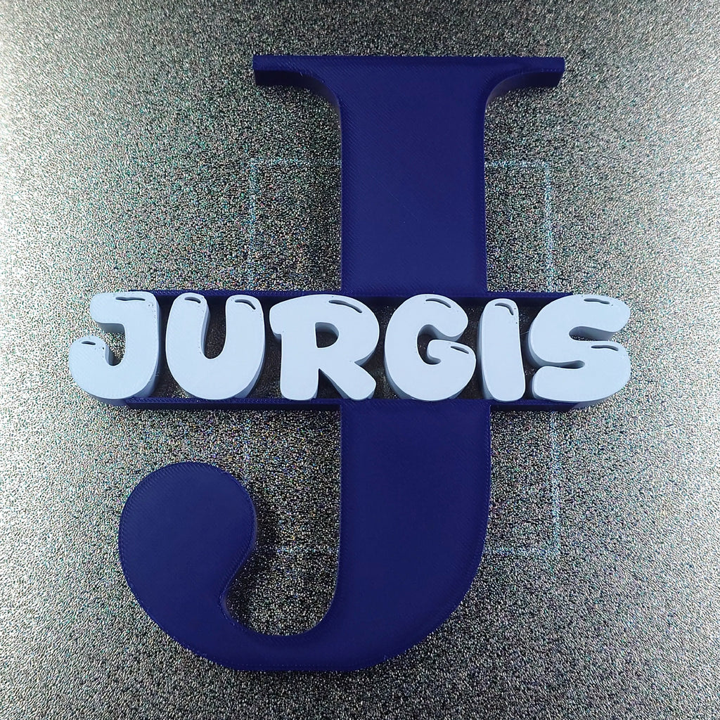 Personalized 3D-Printed Letter Monogram
