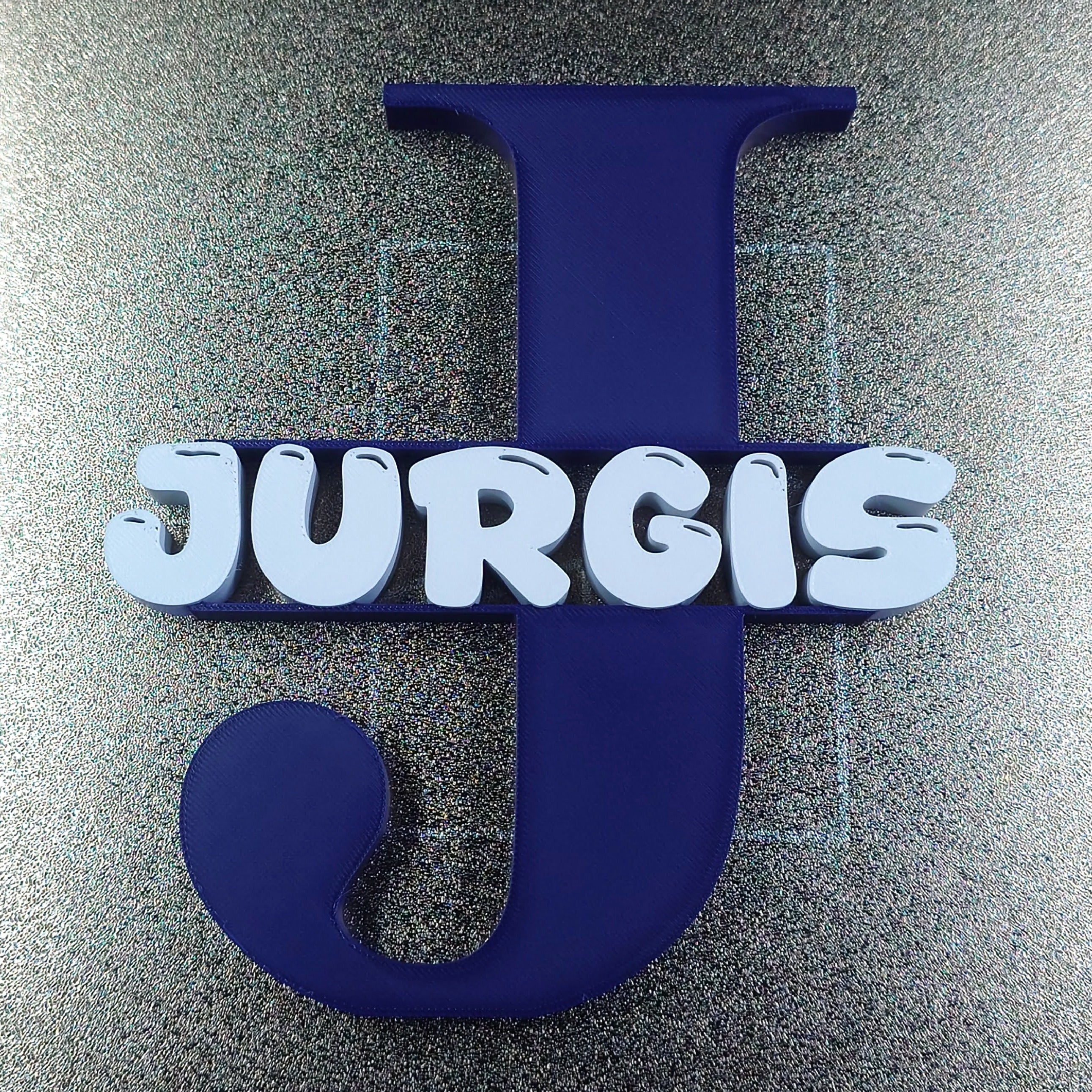 Personalized 3D-Printed Letter Monogram