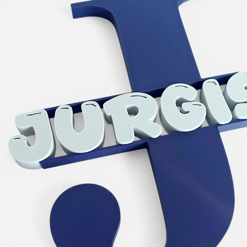 Personalized 3D-Printed Letter Monogram