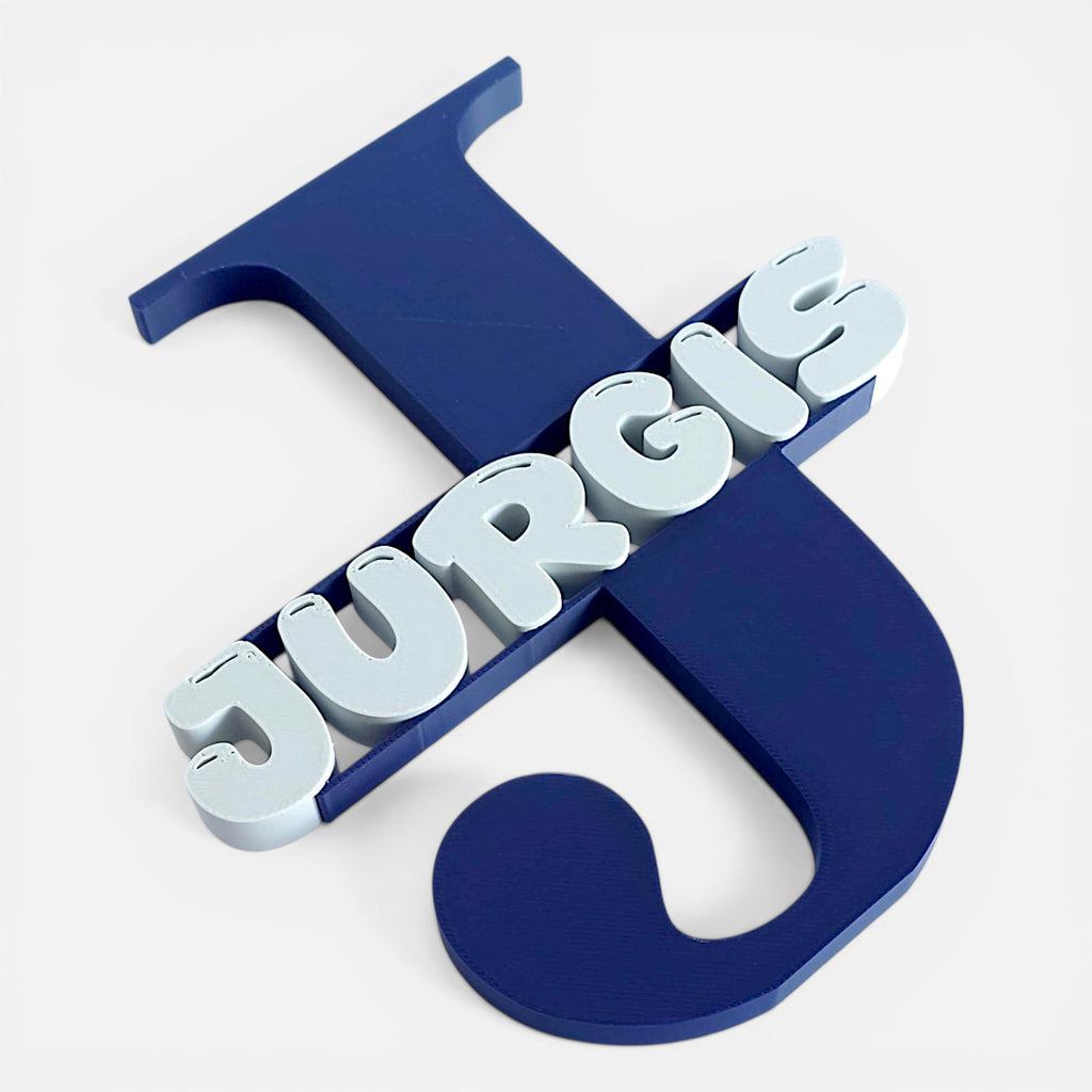 Personalized 3D-Printed Letter Monogram