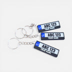 Personalized EU State Car Number Plate Keychain