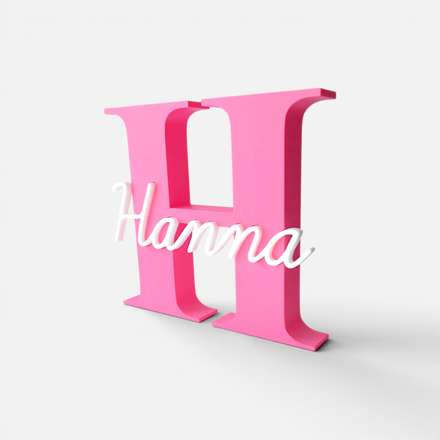 Personalized 3D printed monogram – name decoration