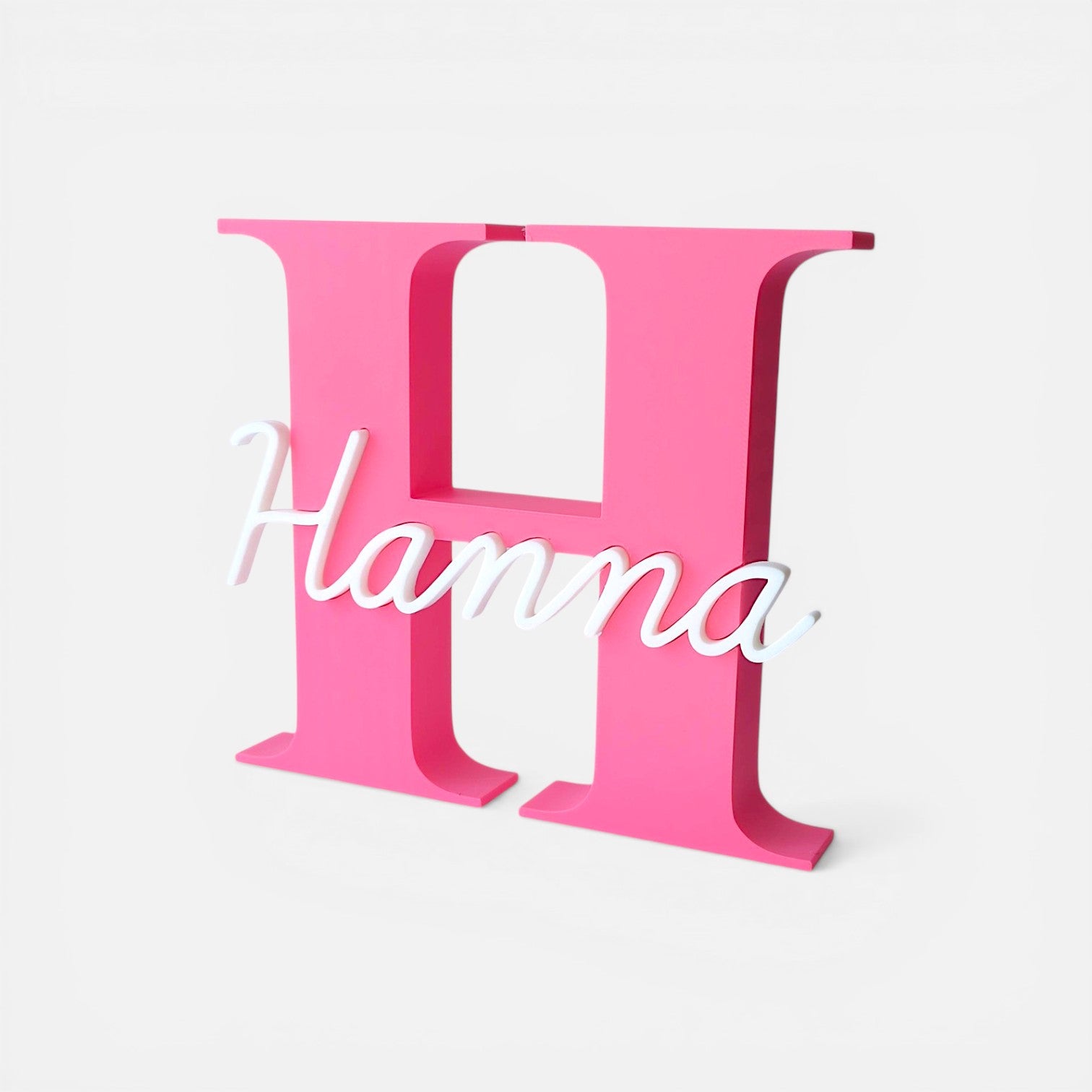 Personalized 3D printed monogram – name decoration