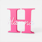Personalized 3D printed monogram – name decoration
