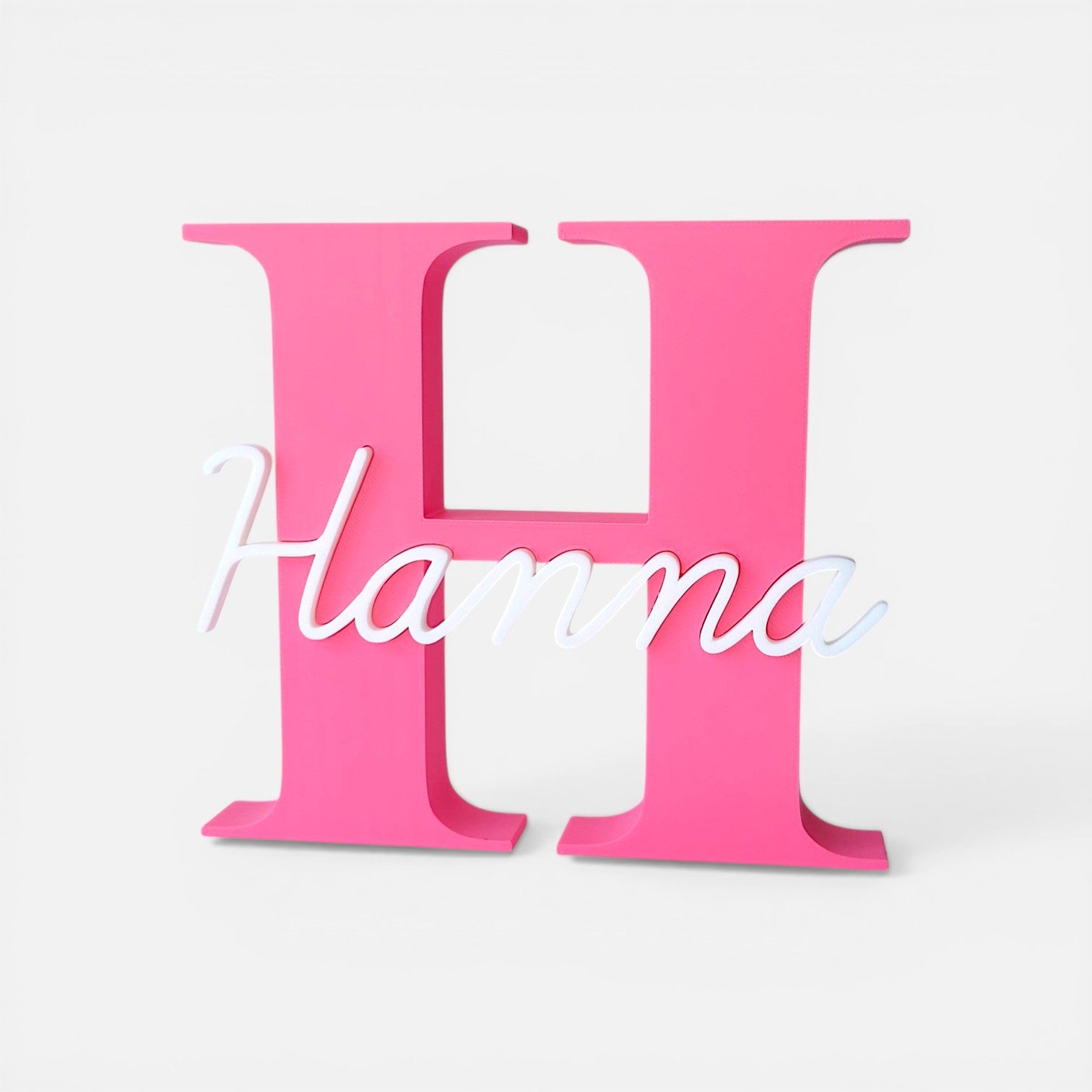 Personalized 3D printed monogram – name decoration