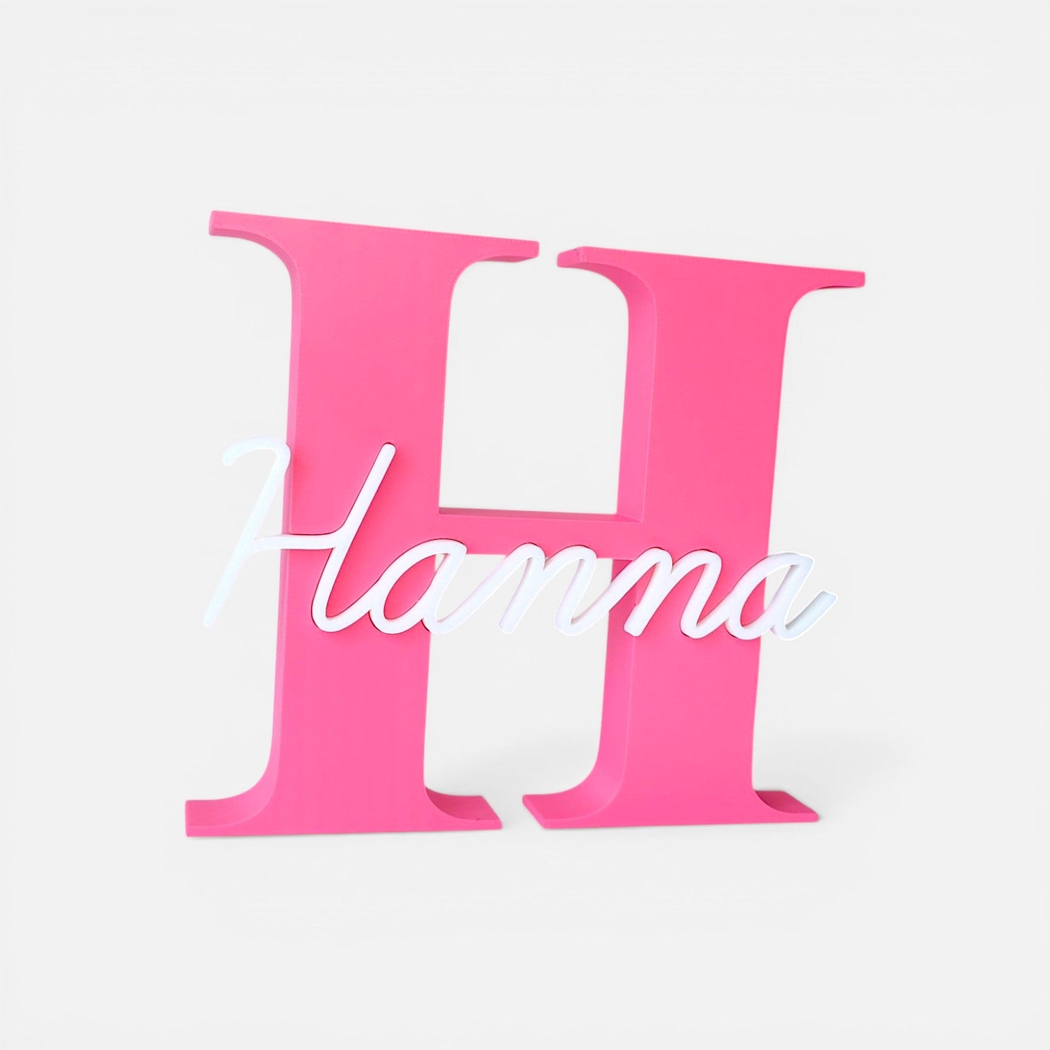 Personalized 3D printed monogram – name decoration