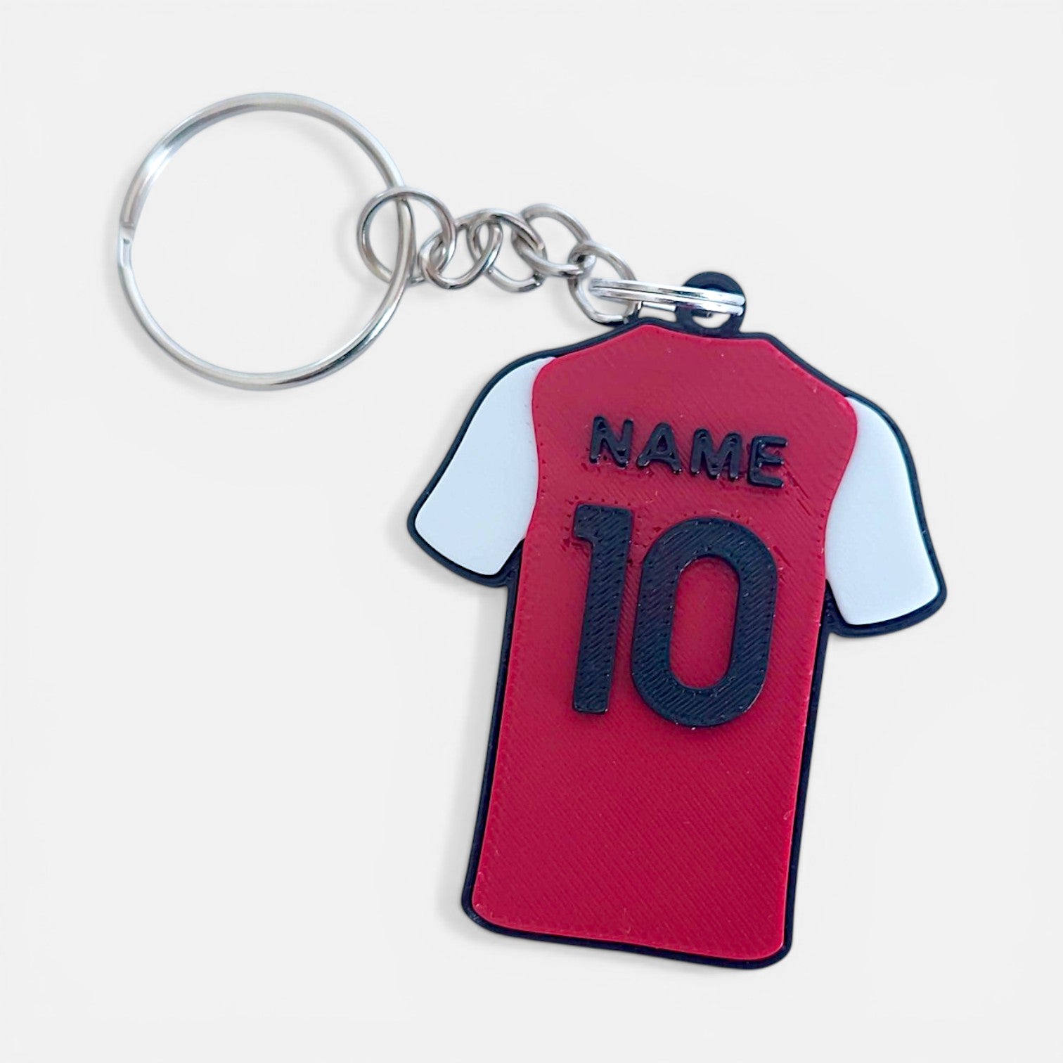 Personalised Football Jersey Soccer Pendant - with Name and Number