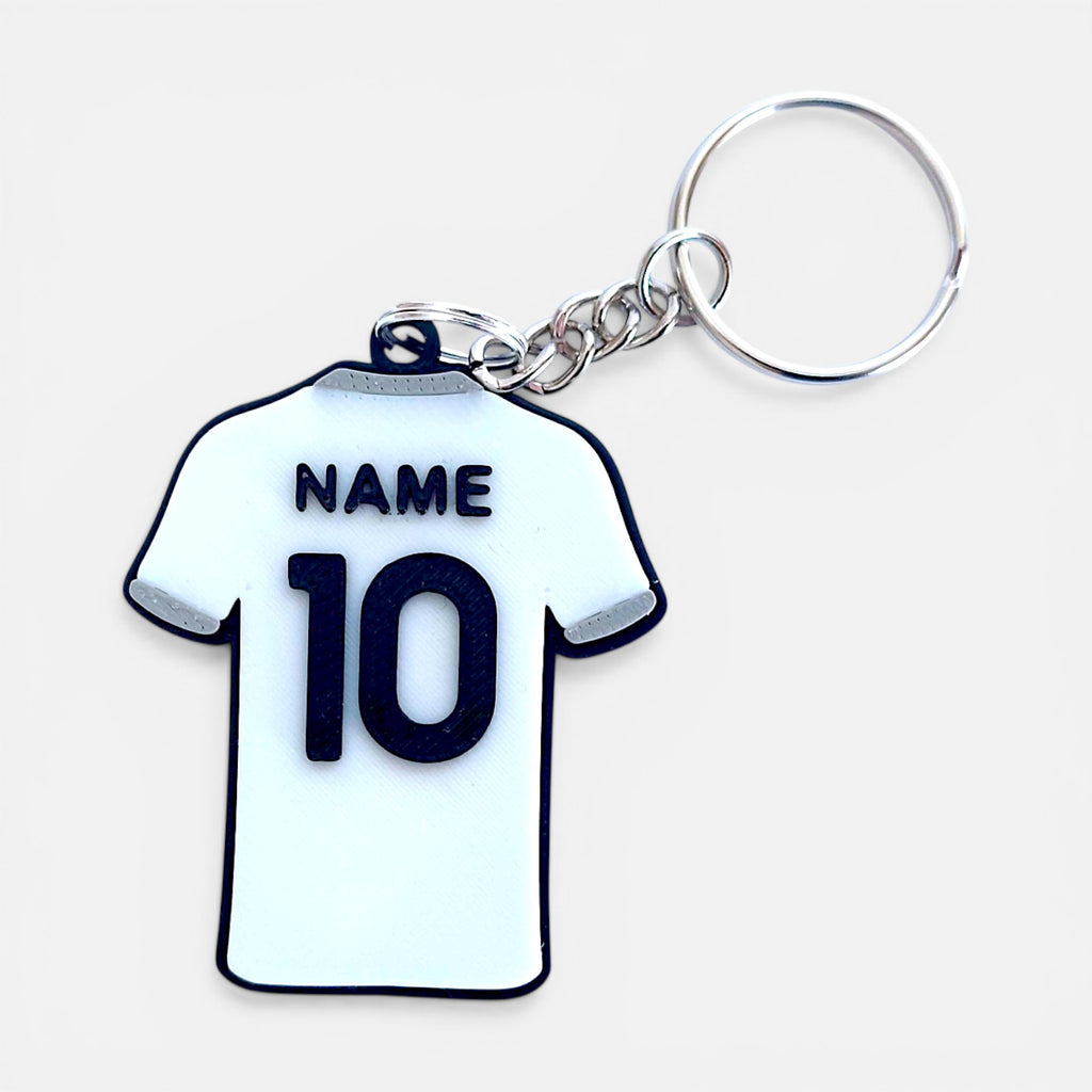 Personalised Football Jersey Soccer Pendant - with Name and Number