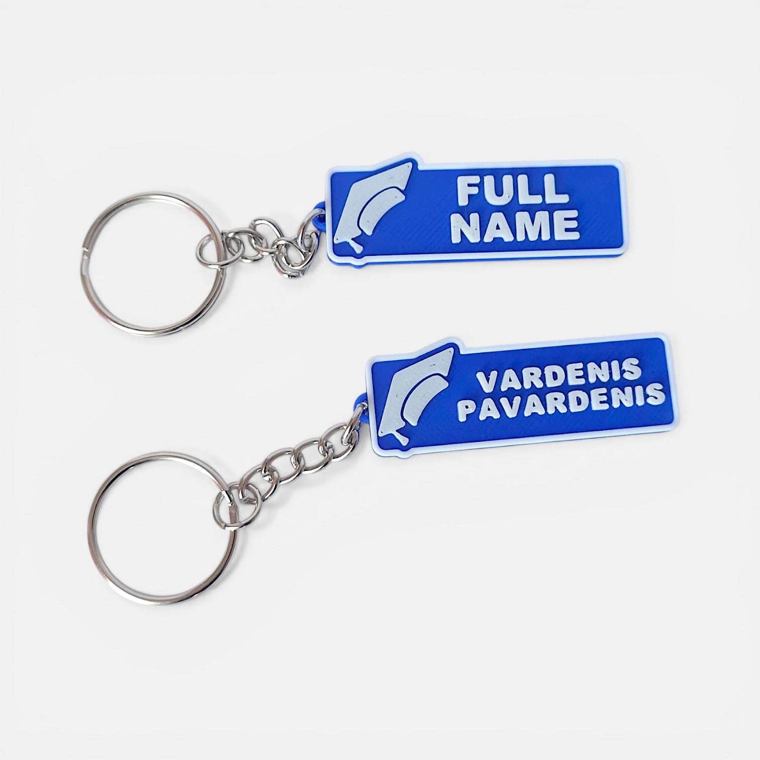 Personalized keychain. 3D printing. 