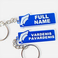 Personalized keychain. 3D printing. 