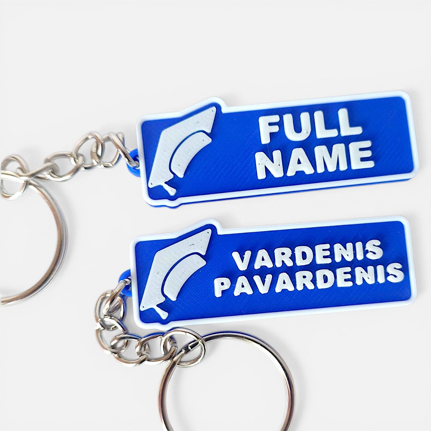 Personalized keychain. 3D printing. 