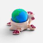 Turtle with the Earth on its back – a clicker toy