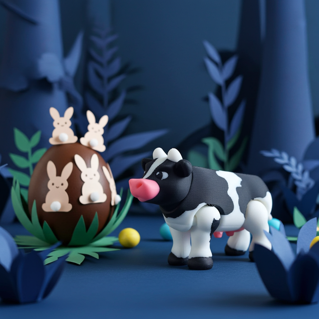 3D printed cow