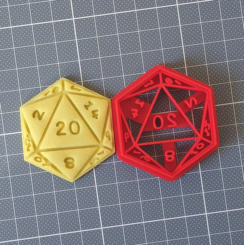 D20 Dice Cookie Cutter – DnD and Dungeons & Dragons 
