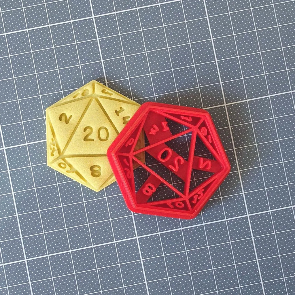 D20 Dice Cookie Cutter – DnD and Dungeons & Dragons 