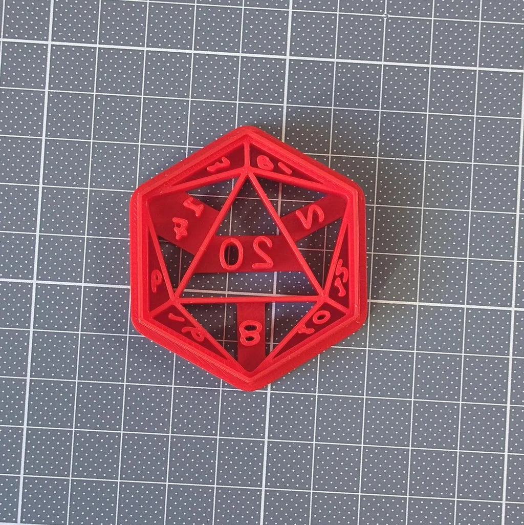 D20 Dice Cookie Cutter – DnD and Dungeons & Dragons 